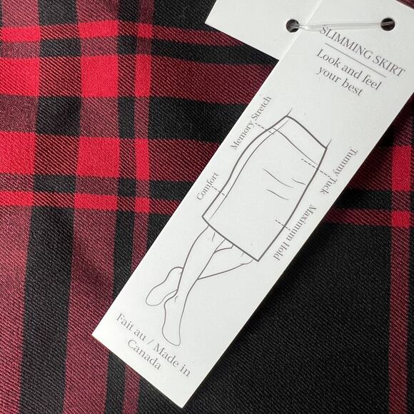 Stitch Fix Margaret M Red And Black Pencil Skirt - Picture 9 of 11